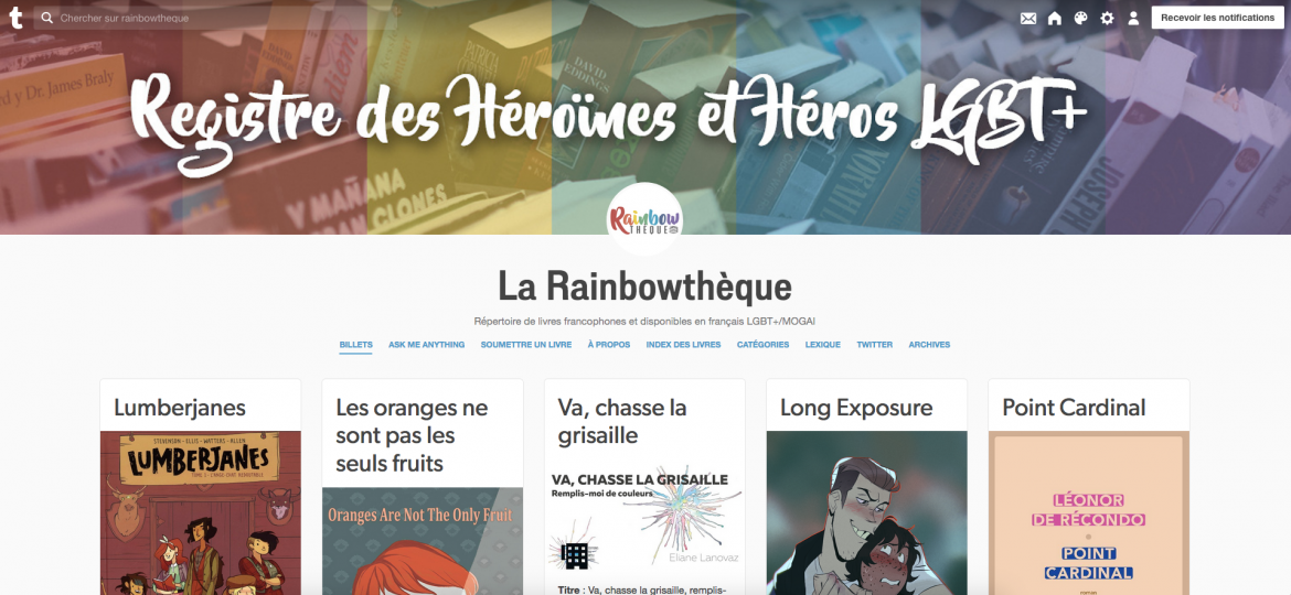Capture écran de la rainbowthèque